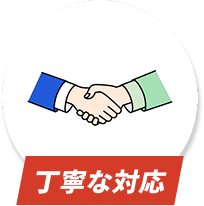 丁寧な対応